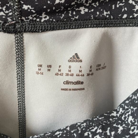 Adidas Black & White Capri Leggings size M - Picture 3 of 3